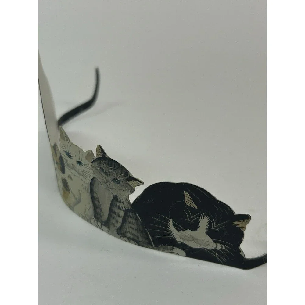 Kitty Ohio Wholesale Cute Cats Bendable Tail Vintage Rare Cottage Core Metal